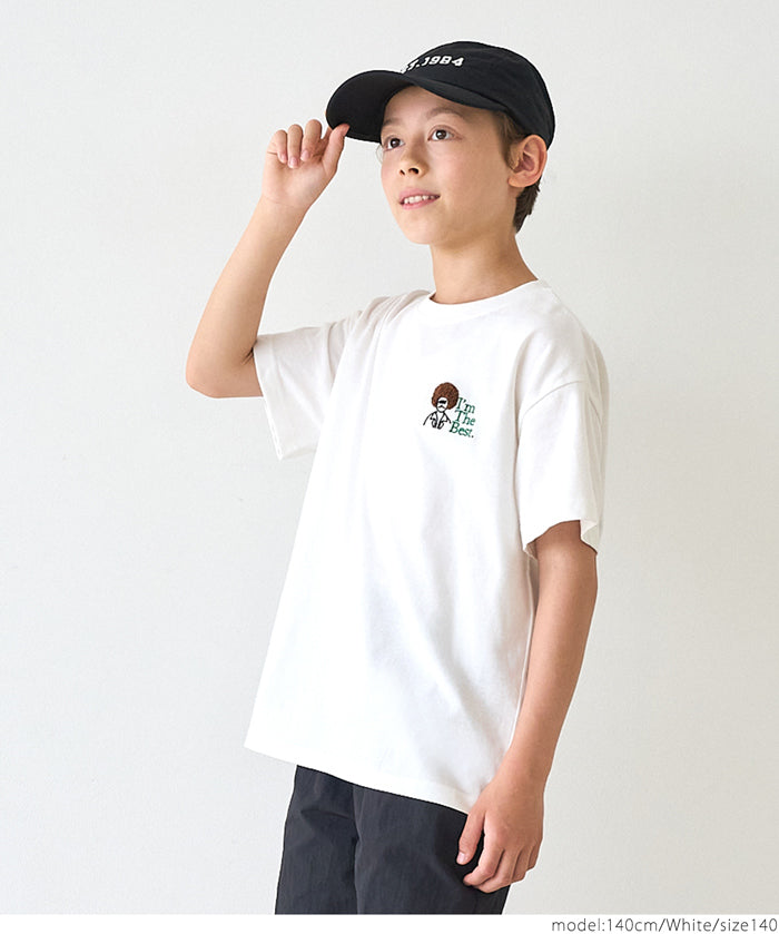 Children's clothing vitality printed LOGO short-sleeved T-shirt