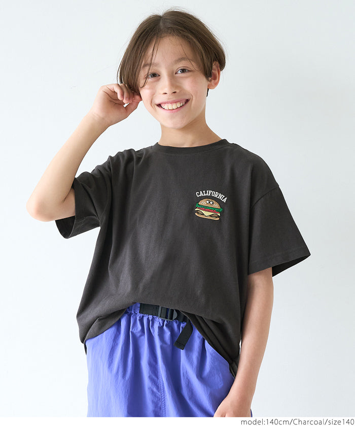 Children's clothing vitality printed LOGO short-sleeved T-shirt