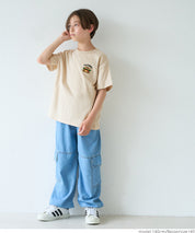 Children's clothing vitality printed LOGO short-sleeved T-shirt