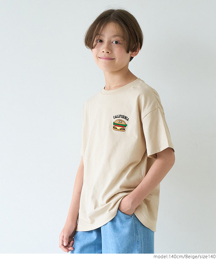 Children's clothing vitality printed LOGO short-sleeved T-shirt