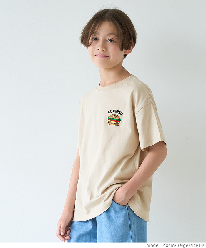 Children's clothing vitality printed LOGO short-sleeved T-shirt