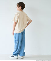 Children's clothing vitality printed LOGO short-sleeved T-shirt