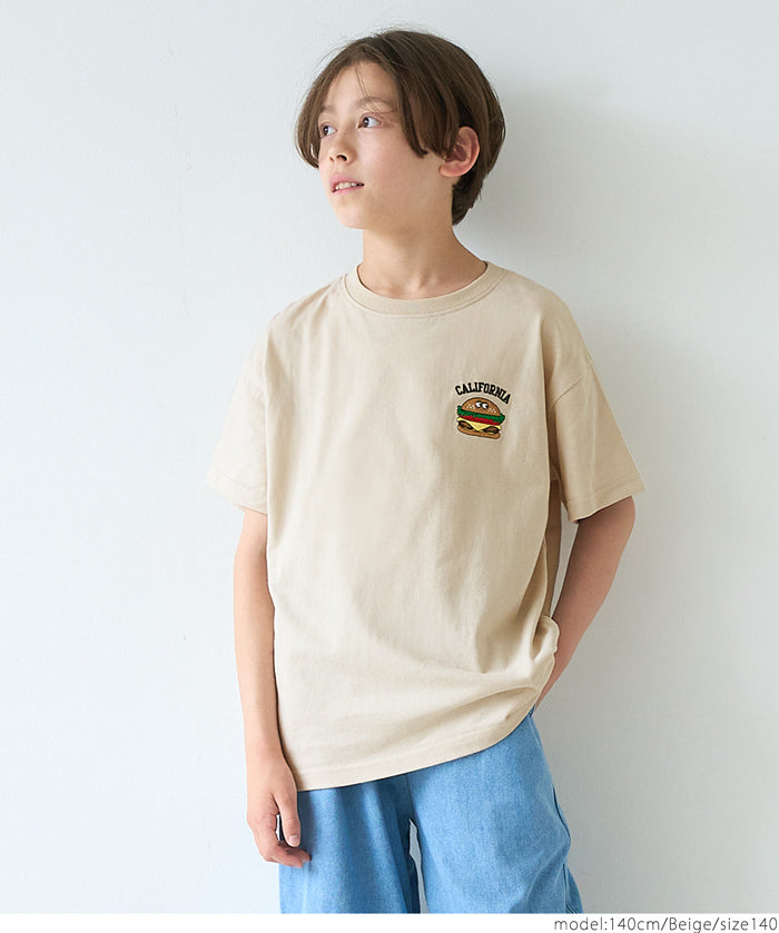 Children's clothing vitality printed LOGO short-sleeved T-shirt