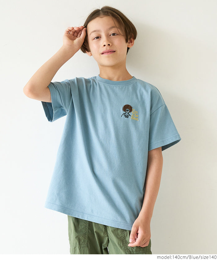Children's clothing vitality printed LOGO short-sleeved T-shirt