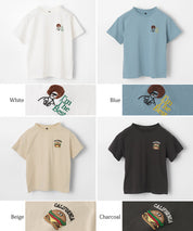 Children's clothing vitality printed LOGO short-sleeved T-shirt