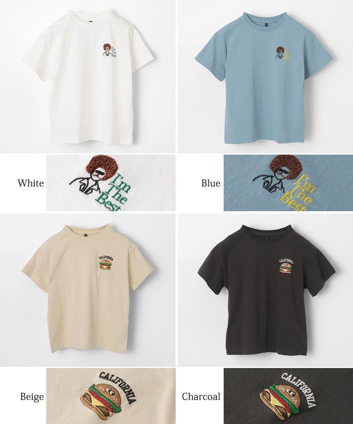 Children's clothing vitality printed LOGO short-sleeved T-shirt