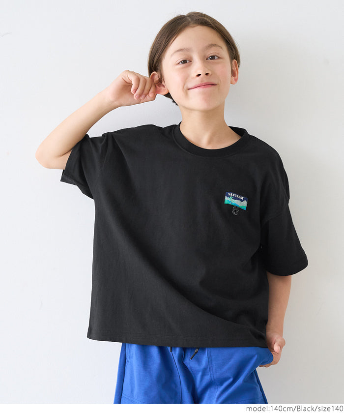 Children's printed short-sleeved T-shirt