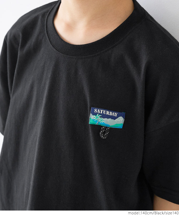 Children's printed short-sleeved T-shirt