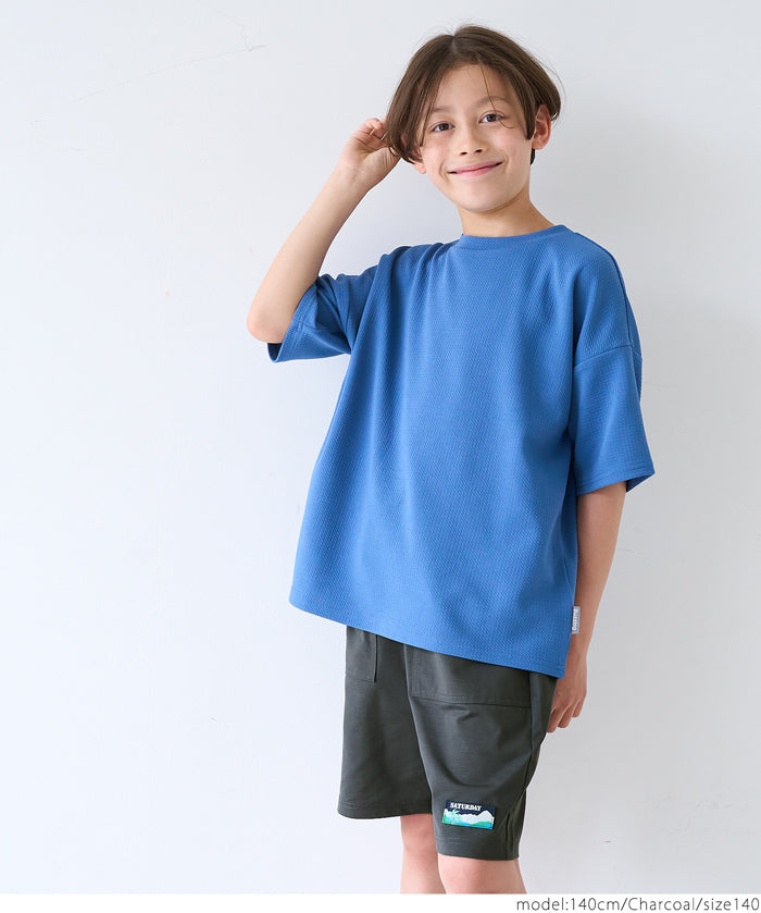 Kids embroidered casual shorts