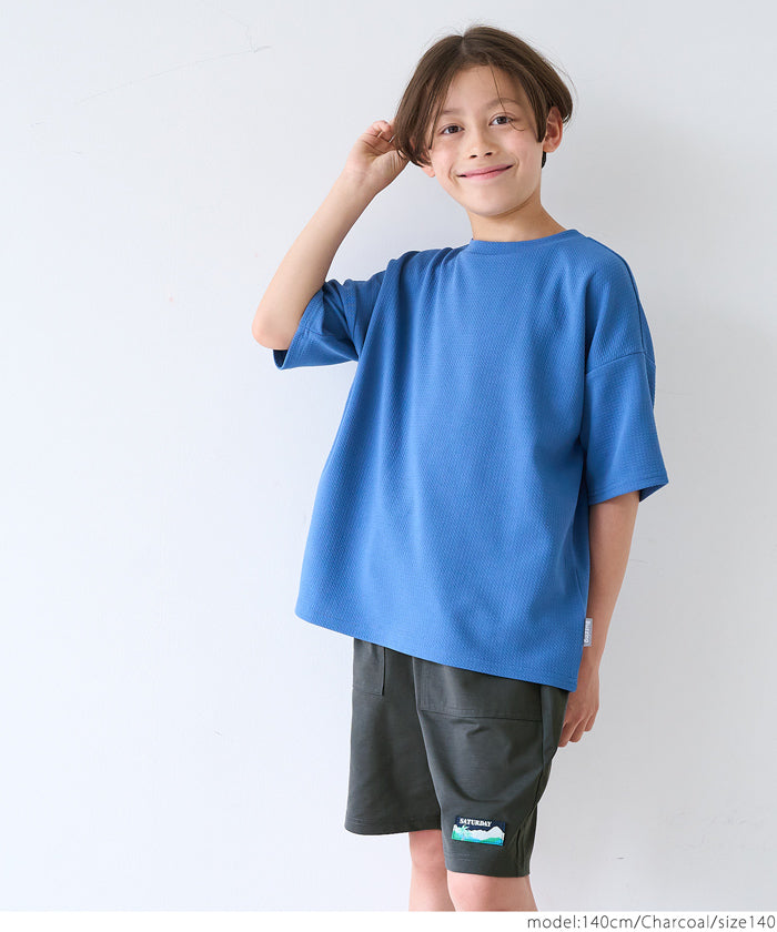 Kids embroidered casual shorts