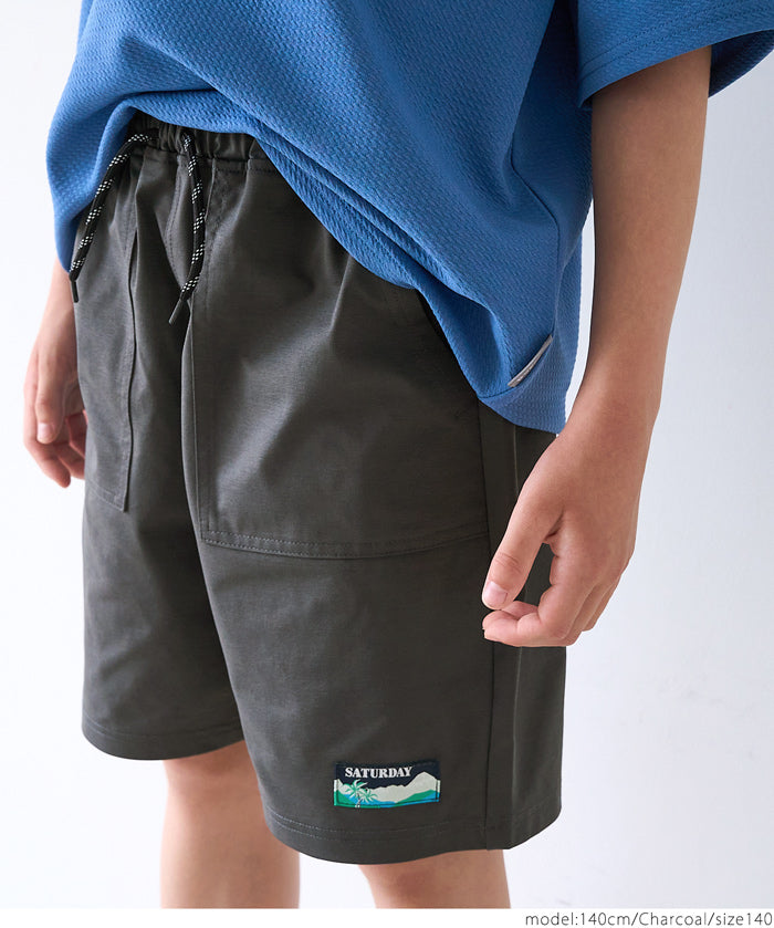 Kids embroidered casual shorts