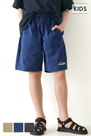 Kids embroidered casual shorts