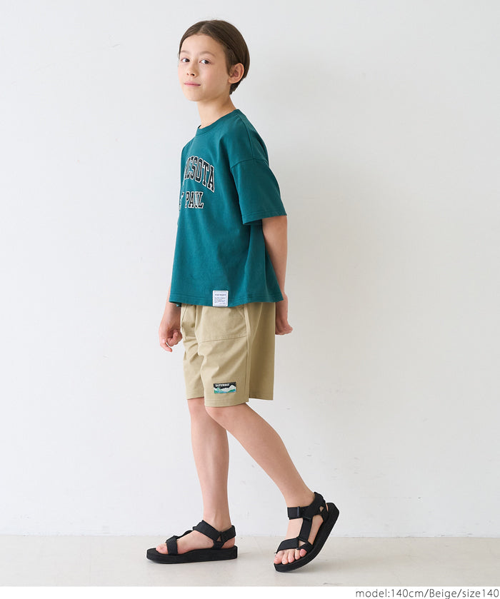 Kids embroidered casual shorts