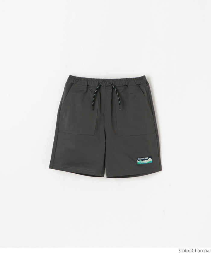 Kids embroidered casual shorts