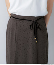 Elegant Japanese-style fishtail skirt with waist cord