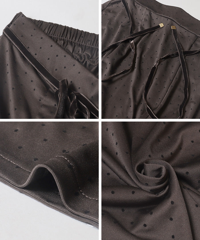 Elegant Japanese-style fishtail skirt with waist cord