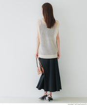 Summer skin-transparent and refreshing V-neck vest