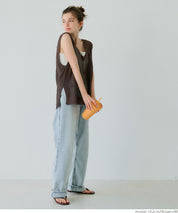 Summer skin-transparent and refreshing V-neck vest