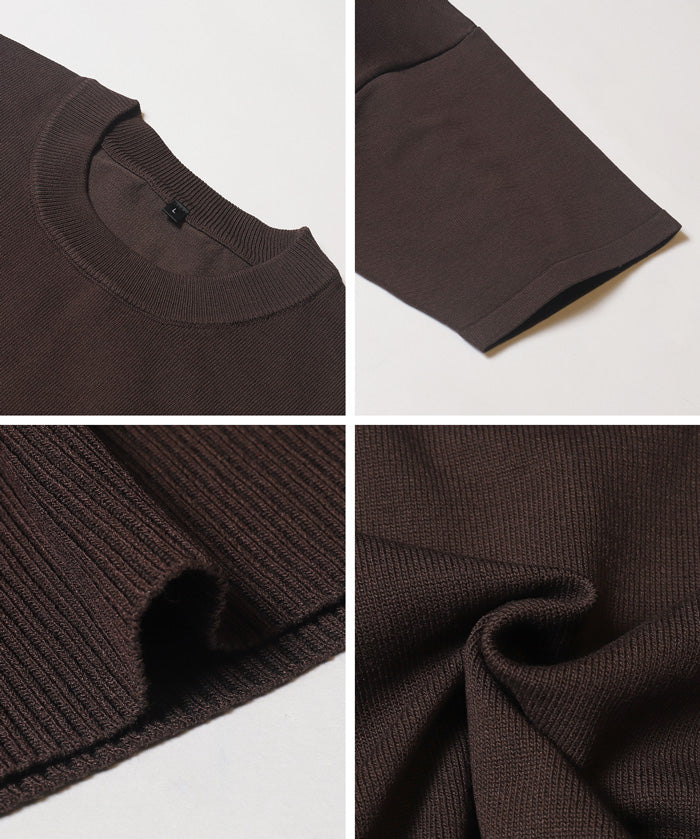 Men's short-sleeved knitted top