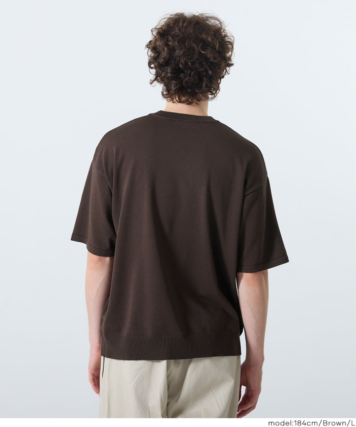 Men's short-sleeved knitted top