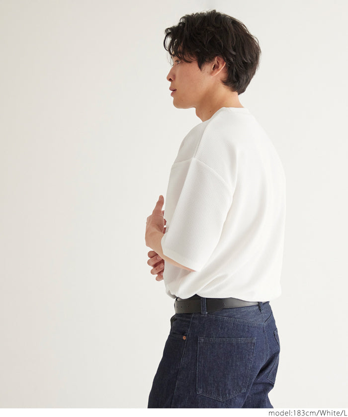 【Embossed function】Men's casual pocket short-sleeved T-shirt