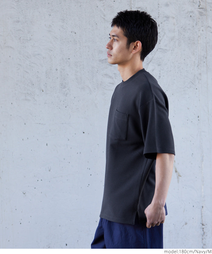 【Embossed function】Men's casual pocket short-sleeved T-shirt