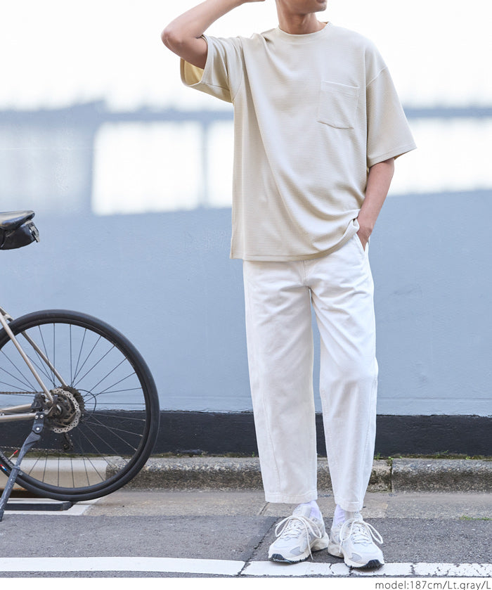 【Embossed function】Men's casual pocket short-sleeved T-shirt