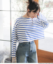 Cropped striped top