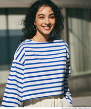 Cropped striped top