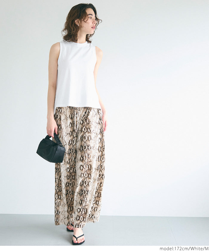 A-line sleeveless cotton vest T-shirt