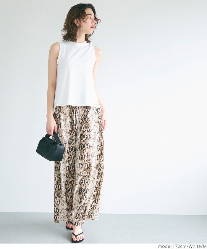 A-line sleeveless cotton vest T-shirt