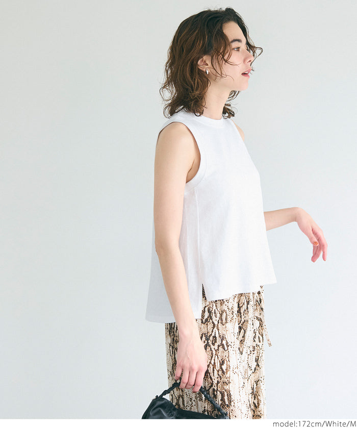 A-line sleeveless cotton vest T-shirt