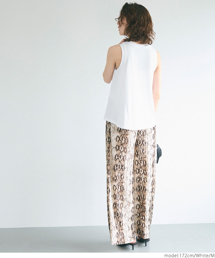 A-line sleeveless cotton vest T-shirt