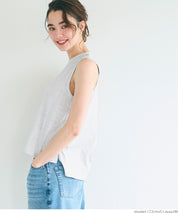 A-line sleeveless cotton vest T-shirt