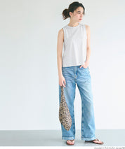 A-line sleeveless cotton vest T-shirt