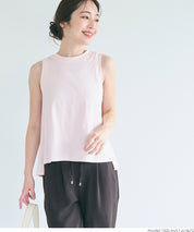 A-line sleeveless cotton vest T-shirt