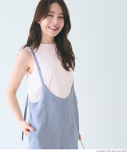 A-line sleeveless cotton vest T-shirt
