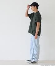 Men's simple drop shoulder round neck solid color short-sleeved T-shirt unisex