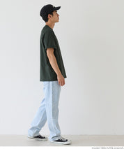 Men's simple drop shoulder round neck solid color short-sleeved T-shirt unisex