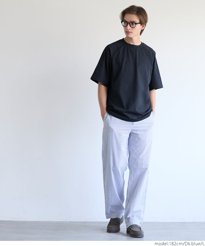 Men's simple drop shoulder round neck solid color short-sleeved T-shirt unisex