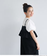 Kids' bubble short sleeve round neck LOGO top T-shirt