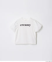 Kids' bubble short sleeve round neck LOGO top T-shirt