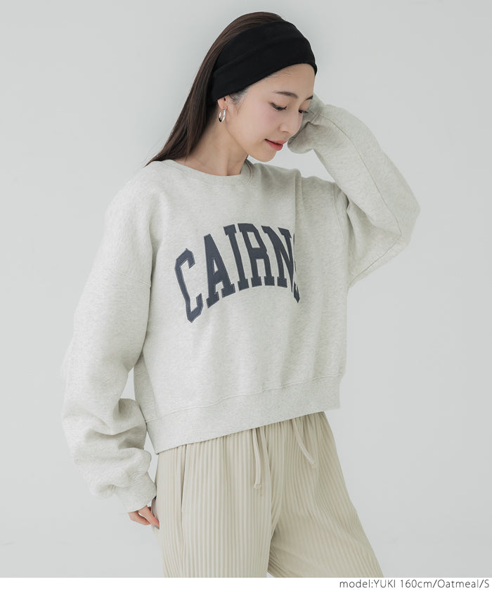 Heavyweight brushed lining vintage logo sweatshirt