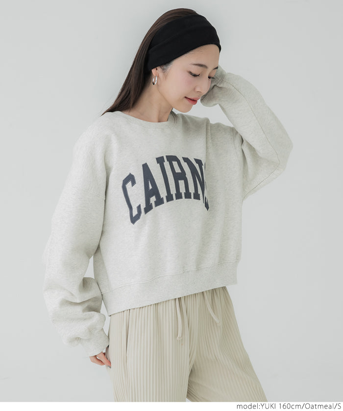 Heavyweight brushed lining vintage logo sweatshirt