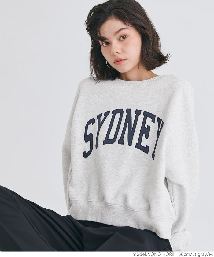 Heavyweight brushed lining vintage logo sweatshirt