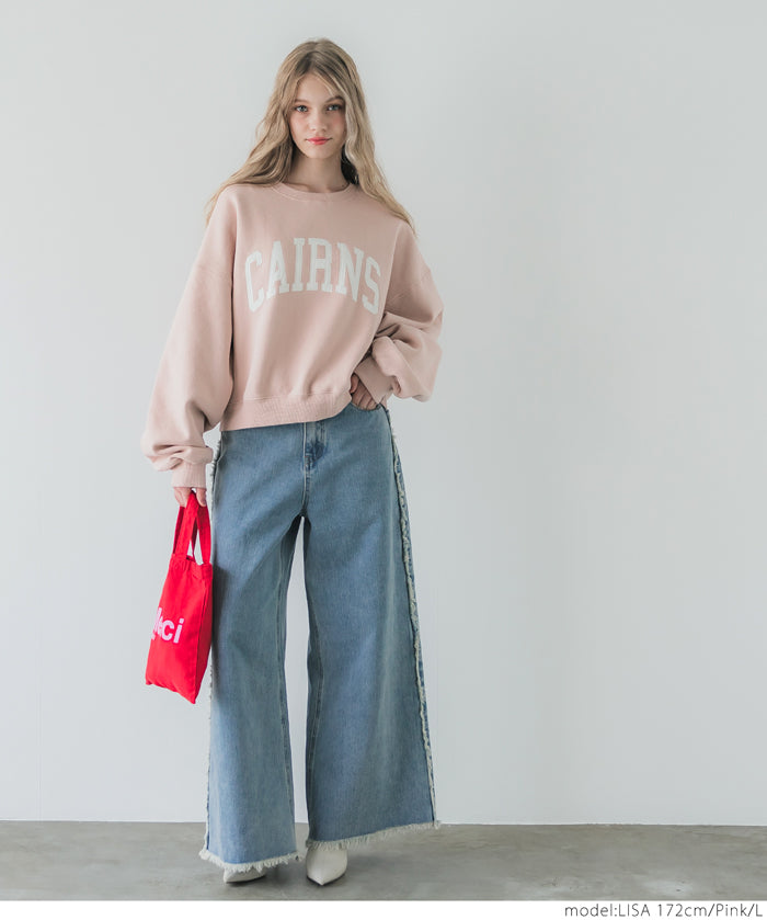 Heavyweight brushed lining vintage logo sweatshirt