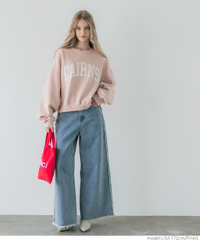 Heavyweight brushed lining vintage logo sweatshirt