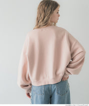 Heavyweight brushed lining vintage logo sweatshirt