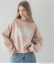 Heavyweight brushed lining vintage logo sweatshirt