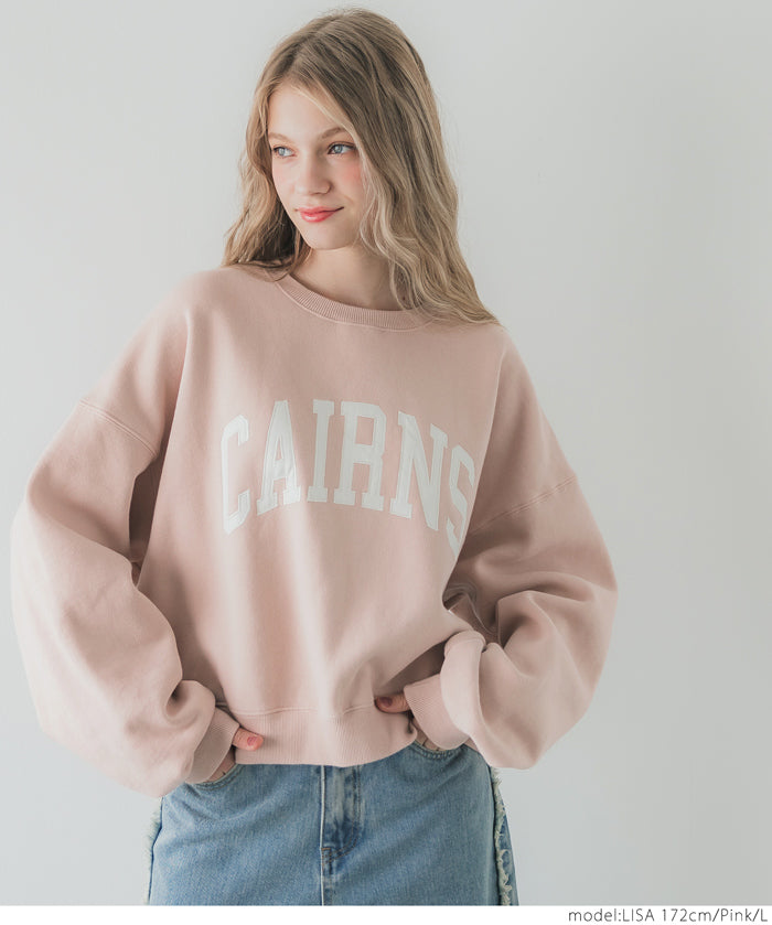 Heavyweight brushed lining vintage logo sweatshirt